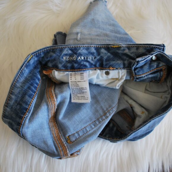 American Eagle Super Stretch Boho Artist Jean Shorts 8 - Picture 4 of 5